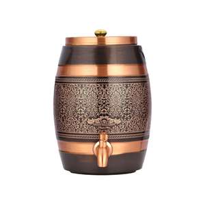 Best Quality Pure Copper <b>Water</b> <b>Dispenser</b> with Lid Tap and Stand for Safe and Healthy Drinking <b>Water</b> Storage from Indian Supplier - Product Image 2