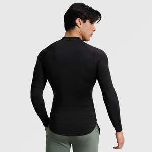 เสื้อกล้ามรัดรูปแขนยาวสีดำสำหรับผู้ชาย GA - Product Image 2