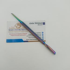 Outil d'art des ongles en acier inoxydable Double poussoir cuillère poussoir coupe-cuticule tondeuse manucure pédicure soins - Product Image 6