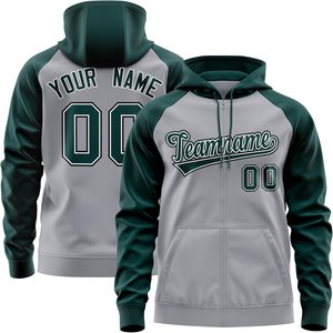 เสื้อฮู้ดมีซิปมีกระเป๋าจิงโจ้มีเชือกรูดผ้าคอตตอนโลโก้ออกแบบได้ตามต้องการ - Product Image 1