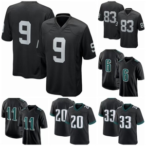 Camiseta de Fútbol Americano Bordada, Transpirable, Antibacteriana, de Secado Rápido, Negra, de Gran Tamaño, en Oferta - Product Image 2