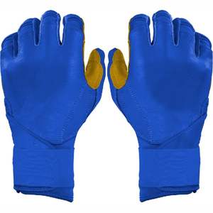 Best Selling Professional Baseball <b>Batting</b> Gloves Leather Red/White Color Moisture Wicking Lightweight Adults - Product Image 6