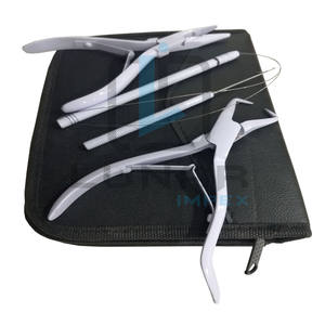 Meilleures pinces d'extension de cheveux en acier durables Kits d'étiquetage de marque personnalisée et gravure au laser Outils de coiffure de couleur blanche - Product Image 3