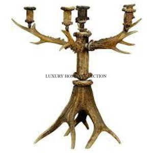 High Quality Gold Polished Luxury <b>Candlestick</b> Holder 4 Arms Best Selling Metallic Handmade <b>Large</b> Size Metal Candle Holders - Product Image 3