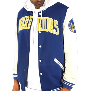 Blouson universitaire personnalisable à col montant avec impression en relief, style tendance, prix usine, best-seller, nouveauté - Product Image 1