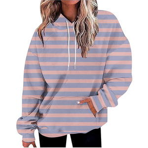 Sudadera con Capucha de Forro Polar con Estampado de Logotipo Personalizado al por Mayor, Sudadera de Algodón para Mujer, Cálida y Cómoda - Product Image 3