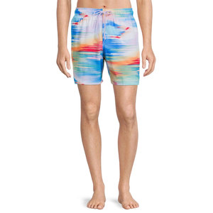 Shorts de Baño Ligeros para Hombre, Uso Casual al Aire Libre, con Impresión por Sublimación, Tejido de Lona Transpirable y de Secado Rápido, Color Sólido - Product Image 1
