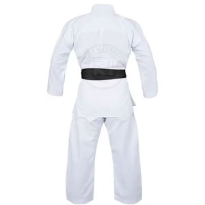 Nouvel arrivage d'uniforme de karaté 100% coton au design personnalisé à bas prix avec logo sur le devant Vêtements de combat pour les arts martiaux - Product Image 2