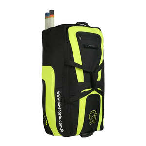 Sac de cricket Ca Plus 15000 noir/vert avec roulettes pour le rangement de l'équipement - Product Image 4