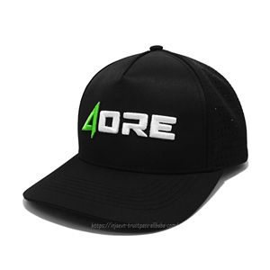 หมวกกีฬากอล์ฟโพลีเอสเตอร์ปรับได้หมวกปักโลโก้ได้3D รูตัดด้วยเลเซอร์ออกแบบได้ตามต้องการใช้ในเวียดนาม - Product Image 1