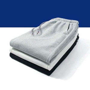 กางเกงจ็อกเกอร์ผ้าฝ้ายพิมพ์โลโก้ตามสั่ง กางเกงวอร์มผู้ชาย กางเกง OEM ผ้าฝ้ายผสมโพลีเอสเตอร์ สีเทาเฮเธอร์ ระบายอากาศได้ดี - Product Image 6