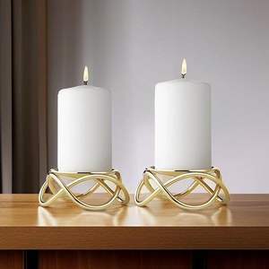 Nouveau Porte-Bougie de Luxe Tendance – Support Unique pour Jarre à Bougie, Idéal pour Centre de Table de Mariage et Décoration Intérieure - Product Image 1