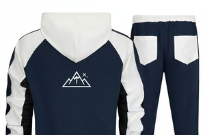 Survêtement à impression numérique personnalisé | Vêtements de sport OEM | Ensemble de sweat à capuche de mode | Motif solide respirant antibactérien 100% coton - Product Image 4