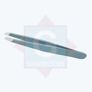 Pinzas de Precisión de Acero Inoxidable Duradero de Marca Privada con Punta Inclinada de 10 mm de Longitud, Pinzas de Extensión para Depilación - Product Image 3