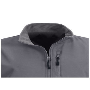 Chaqueta Softshell Ligera y Transpirable Unisex al por Mayor, Chaqueta Impermeable Tipo Parka para Exteriores con Cuello Alto y Logotipo Frontal - Product Image 2