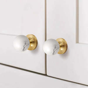 Perilla de Puerta de Gabinete de Piedra de Mármol, Pulido Brillante, Color/Tamaño Personalizable, Hecho en India - Product Image 3