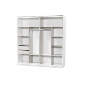 Juego de dormitorio de lujo turco Boss Grey con armario deslizante tapizado y cama con almacenamiento flexible al por mayor - Product Image 6