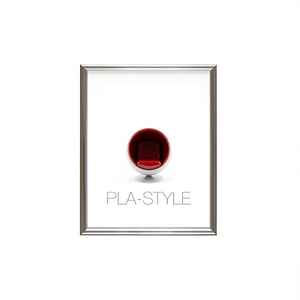 BASIC PLA STYLE 13x18cm <b>Plastic</b> <b>Frame</b> Metallic Silver PLA01 AA 04 Compatible with Bubola & Naibo - Product Image 2