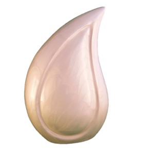 Pink Enamel Aluminium Teardrop Cremation <b>Urns</b> Hot Selling <b>Large</b> Human Ashes Metal <b>Urns</b> With Teardrop Shape - Product Image 1