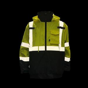 OEM ODM Wholesale Price Breathable <b>Waterproof</b> Cotton CE Certified <b>Working</b> Safety <b>Wear</b> Unisex Reflective Safety Hoodie Hi Vis - Product Image 2