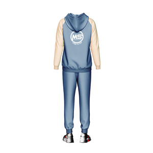 Custom Logo <b>Men's</b> Slim Fit Cotton Pullover SweatSuit Plus Size Winter Sports Activewear-Plain Hoodie Jogging Track <b>Suits</b> - Product Image 4