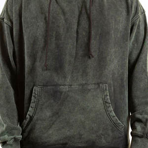 ชุดวอร์มแบบมีฮู้ดสำหรับใช้งานกลางแจ้ง ไซส์ใหญ่ สไตล์ลำลอง สีพื้น รับสกรีนโลโก้ ล้างสีแบบ Acid Wash ดีไซน์ล่าสุด วัสดุทนทาน สำหรับผู้ชาย บริการ OEM - Product Image 4