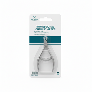 Pince à cuticules professionnelle en acier inoxydable avec ressort hélicoïdal |   Coupe-cuticules à mâchoires pointues pour manucure et pédicure - Product Image 5