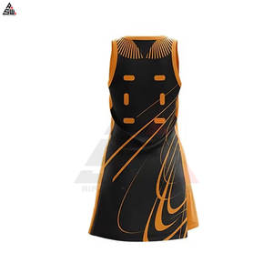 ชุดกีฬาเน็ตบอลพิมพ์ลายไซส์ใหญ่พิเศษระบายอากาศได้ดีผลิตจากโพลีเอสเตอร์100% ผลิตในปากีสถาน - Product Image 2