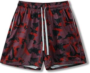 Pantalones Cortos Deportivos de Malla con Estampado Gráfico para Hombre, Pantalones Cortos Casuales de Moda, Pantalones Cortos Deportivos de Verano para Baloncesto y Ropa Urbana - Product Image 1