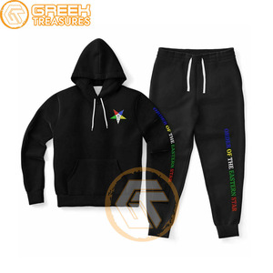 Survêtement en molleton de coton brodé sur mesure de l'Ordre de l'Étoile de l'Orient, de haute qualité, respirant, vêtements grecs, survêtements pour femmes - Product Image 5