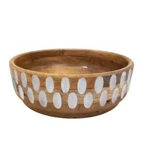 Bol de service en bois d'acacia artisanal de haute qualité pour salades fruits noix et bol à pâte pour les prix de gros - Product Image 3