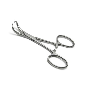 Pinza Quirúrgica para Toallas Backhaus de 9 cm, Curva, de Acero Inoxidable, Juego de Instrumentos Manuales - Instrumentos Quirúrgicos Básicos para Cirugía General - Product Image 2