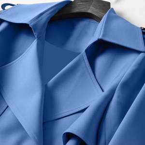 Chaqueta larga de invierno personalizada de 100cm para mujer, gabardinas para mujer, abrigos de lana para mujer - Product Image 3