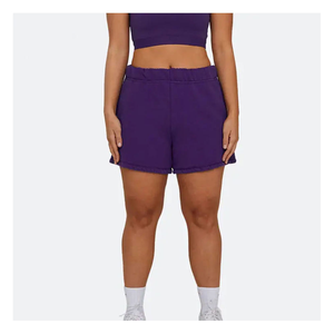 Pantalones cortos informales para mujer, tejido de mezcla de algodón transpirable, elegante estampado, pantalones cortos informales para mujer, estampado moderno para la temporada de verano - Product Image 1