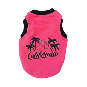 Canotta canotta California rosa canotta canotta cane cat vestiti canotta