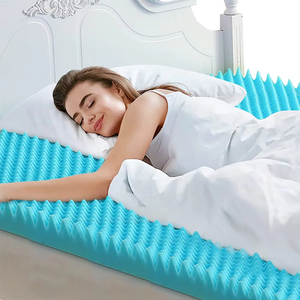 Atacado Full Size Sleeping Wave Cooling Gel Infundido Memória Espuma Colchão <span class=keywords><strong>Topper</strong></span> Com Tampa Removível - Product Image 2