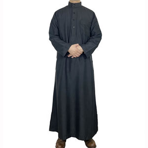 High Quality <b>Thobe</b> Traditional Muslim Clothing Wholesale Custom <b>Men's</b> <b>Thobe</b> Cotton Made New Design Thobes for <b>Men</b> - Product Image 1
