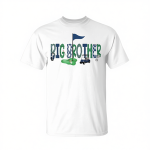 T-shirt coordinata per il fratello maggiore di un compleanno, con motivo 'Hole in One Golf', per eventi promozionali - Product Image 2