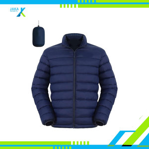 Veste matelassée légère en toile pour homme, pliable, isolée pour l'hiver, chaude, matelassée, imperméable, logo frontal, veste de voyage en plein air - Product Image 4