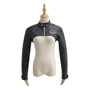 High Quality Short Leather <b>Jacket</b> Men Stylish <b>Slim</b> <b>Fit</b> Quilted Winter Front Logo High Street Fashion Streetwear Outerwear - Product Image 3
