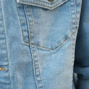Veste d'hiver en gros Dernière conception Veste en jean respirante en coton de haute qualité à bas prix - Product Image 3