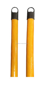 Palo de mopa de madera de 120cm de largo con cabezal de escoba de PVC para limpieza del hogar y limpieza escobas y recogedores duraderos - Product Image 2