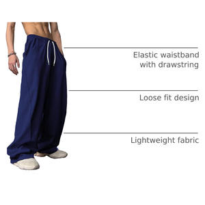 Custom Designs Logo Men's Pants Outdoor Men's <b>Trousers</b> Heavyweight Sweatpants Streetwear Soft Wear Cotton Men's Baggy Pants - Product Image 4