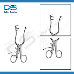 Retractor Weitlander Manual de 3-4 Dientes, 165 mm de Largo, Juego de Instrumentos Quirúrgicos de Acero Inoxidable Afilado, Fabricante Pakistán, CE - Product Image 2