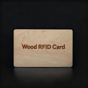Tarjetas de Visita de <span class=keywords><strong>Madera</strong></span> con Impresión de Código <span class=keywords><strong>QR</strong></span> y Logotipo Láser, Tarjetas de Identificación NFC de <span class=keywords><strong>Madera</strong></span> de Bambú en Blanco - Product Image 4