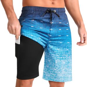 Men's Swimming Trunks <b>Boxer</b> Trunks Low Waist Washed Quick Dry Fashionable Back Bag Design Beach <b>Pants</b> Breathable - Product Image 1