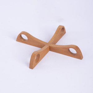 2-Piece <b>Square</b> Beech Wood Hot Pot Holder Set Natural Wooden Trivet & Heat-Resistant Pa - Solid Wood <b>Kitchen</b> <b>Table</b> Protector Mat - Product Image 1