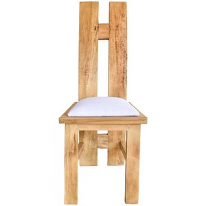 Modern Design <b>Dining</b> <b>Chairs</b> Solid Suar Wood with Natural Wood Finish Cushioned for Indoor and Outdoor Use for Home or Villa - Product Image 2
