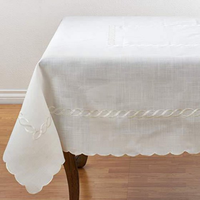 Nappe carrée personnalisée en coton et lin imprimé floral, tissée, anti-taches, avec pompons, style pastoral, décoration intérieure