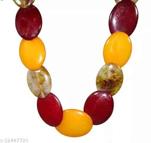 Collar de Resina y Latón de Lujo Personalizado para Mujer, Hecho a Mano con Cuentas y Perlas de Alto Brillo, Última Moda de la India - Product Image 2